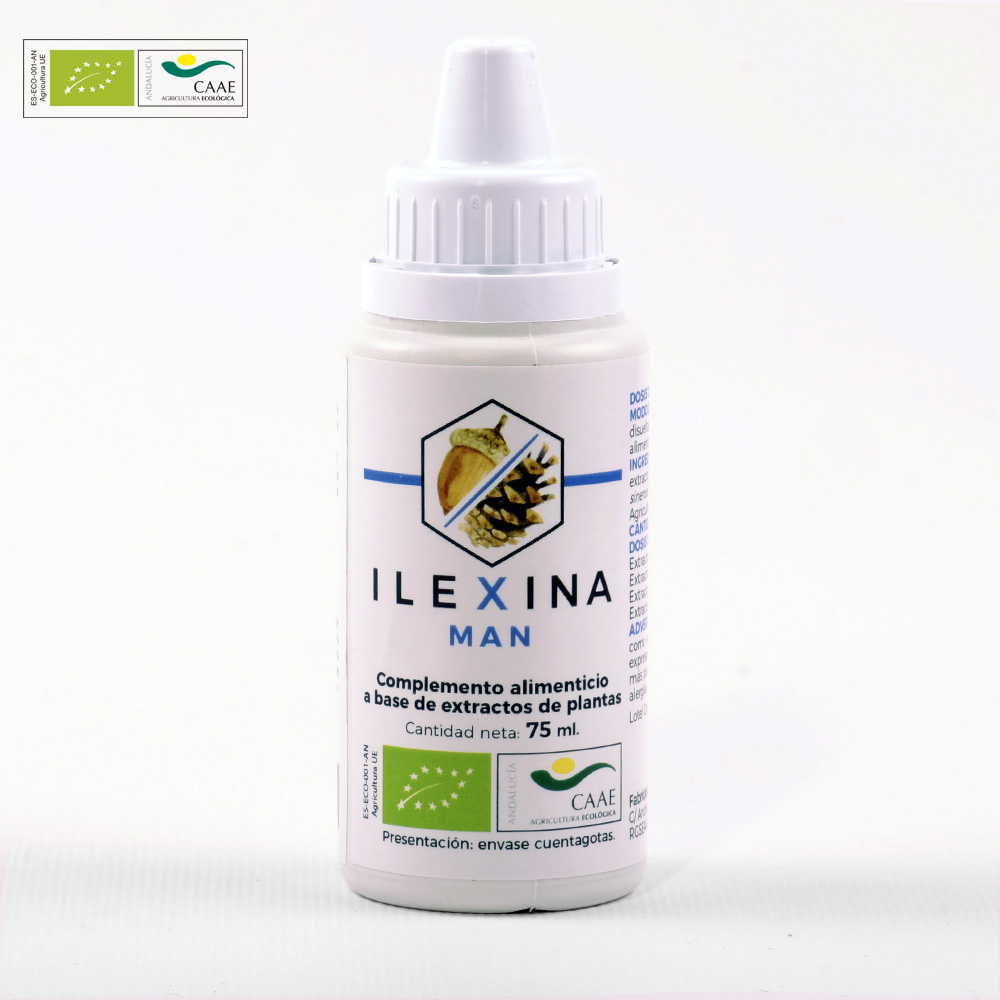 Vigorizante natural Ilexina man, extracto ecológico